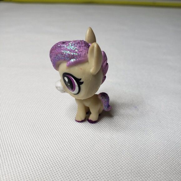 LPS Coronita Burro Littlest Pet Shop Toy Figure Purple Hair Zhu Zhu Pony - Picture 2 of 5